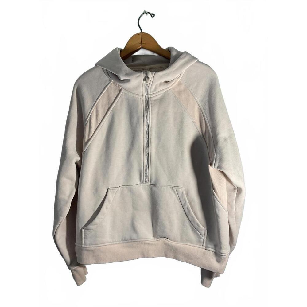 Danskin Scuba Light Pink Half-Zip Crop Hoodie /Pocket XL